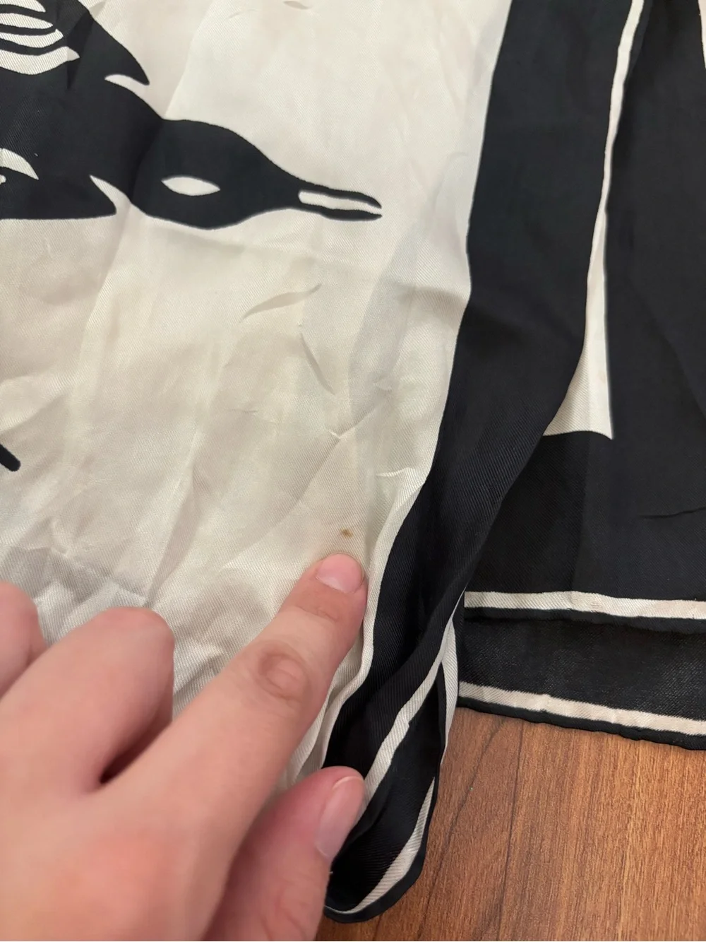 Vera Neumann Vintage Fashion Scarf with Minimalist Flying Birds Print